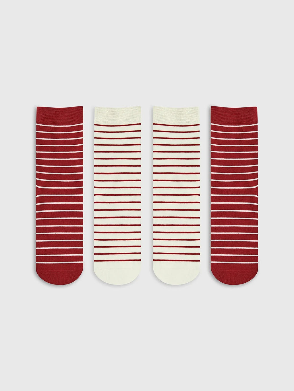 Contrast Striped Stacking Socks