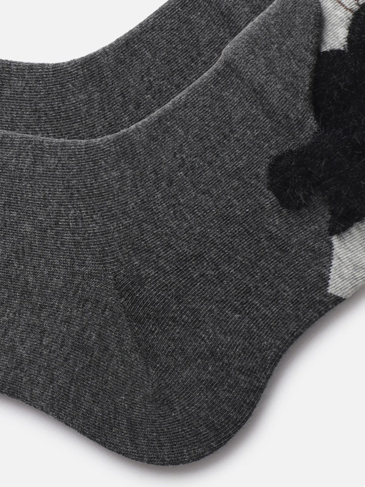 Cat Graphic Detail Mid-Calf Socks